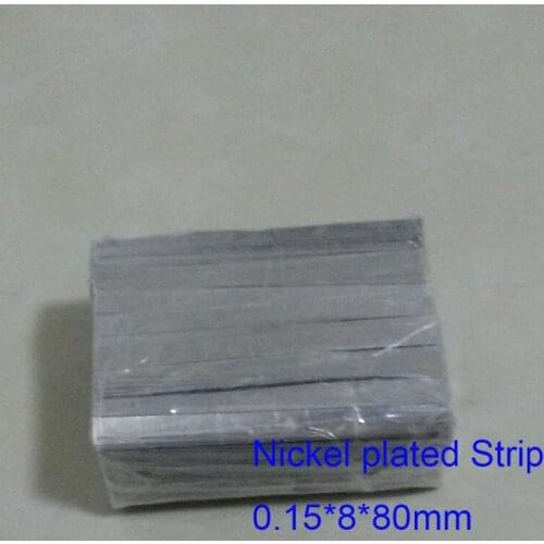 Nickel Plated Steel Strip for 18650 battery welding Size:0.15 *8mm*80mm,Weight about 1 kg