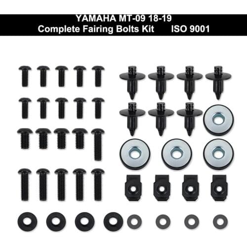 For Yamaha MT-09 2018 2019 Motorcycle Complete Full Fairing Bolt Kit Body Screws Nuts Clips Covering Bolts Stainless Steel