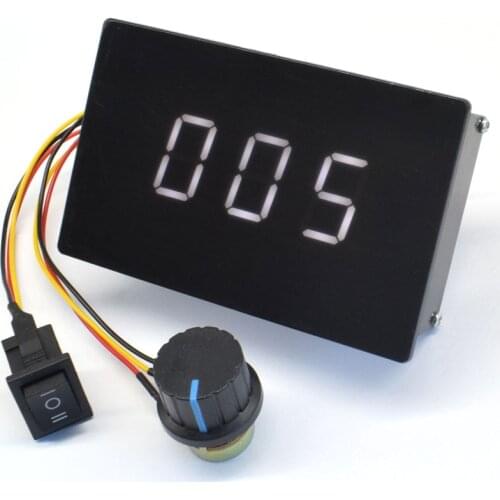 DC 6-60V 20A DC Motor Speed Controller Regulator Digital Display 0~100% adjustable PWM 6V 12V 24V 48V 2000W Forward Backward