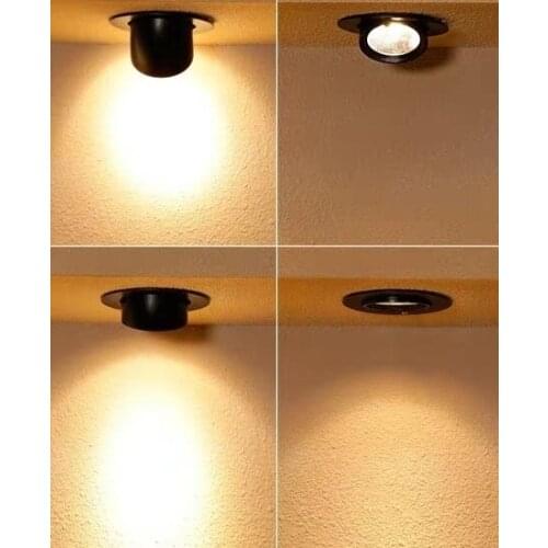 Elephant trunk led spotlight embedded ceiling light cob living room downlight clothing store spotlight track bulls eye lamp