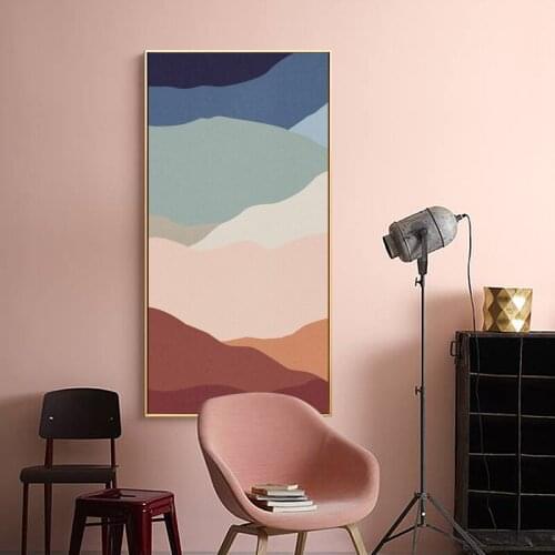 Modern Abstract Rainbow Colorful Poster Canvas Art Print Minimalist Wall Picture Painting Nordic Home Living Room Gallery Decor