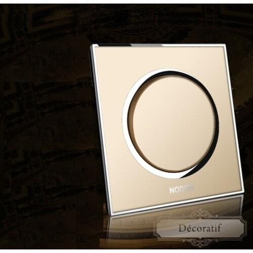 Type 86 Socket Switch 1Gang 1Way 2Way Any Way Midway Switch Panel Champagne Gold