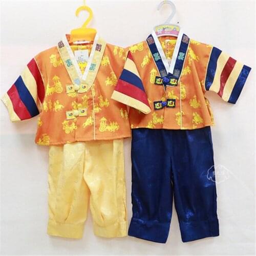 Hanbok Vintage Clothing Summer New Clothes Two-piece Suit Boys Dae Jang Geum Hanbok Suit 0-5 Years Old Childrens Birthday