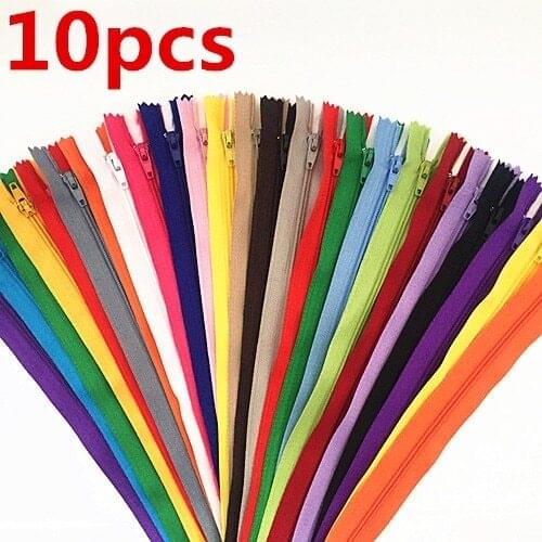 10 pieces of nylon coil zipper tailor sewer process (20 CM) Crafters 14 colors optional