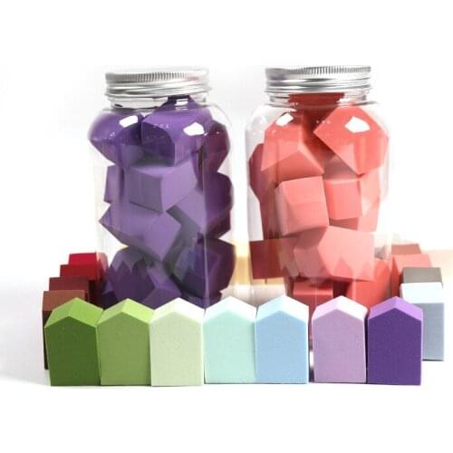 15 pcs Different Color Makeup Sponge Dry&Wet Use Cosmetic Puff Sponge maquiagem Foundation Powder Blush Beauty Tools