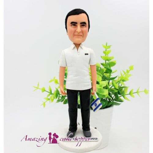 2019 AMAZING CAKE TOPPER Simple, leisure, temperament, uncle Ideas Customized Figurine Valentines Day Custom Polymer Clay