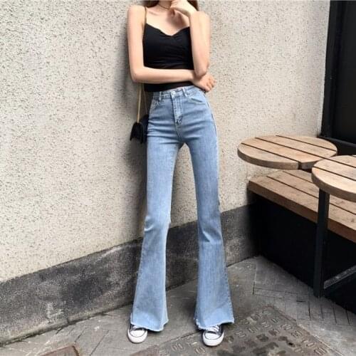 2020 spring summer autumn new women fashion casual Denim Pants woman female OL high waist jeans Vq116