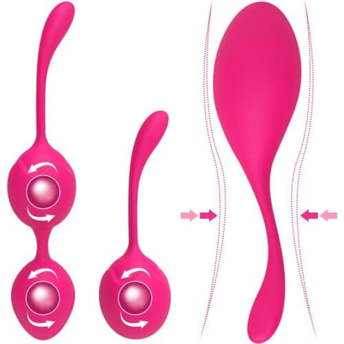 3pcsSilicone Kegel Trainer Vaginal Tighten Exercise Ben Wa Ball Geisha Balls Sexules Toys For Women 18 Adults Supplies Sex Shop