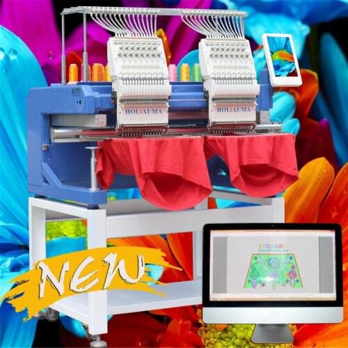 Guangzhou max automatic industrial computerized digital embroidery bag pattern sequin 3d sewing machine for garment
