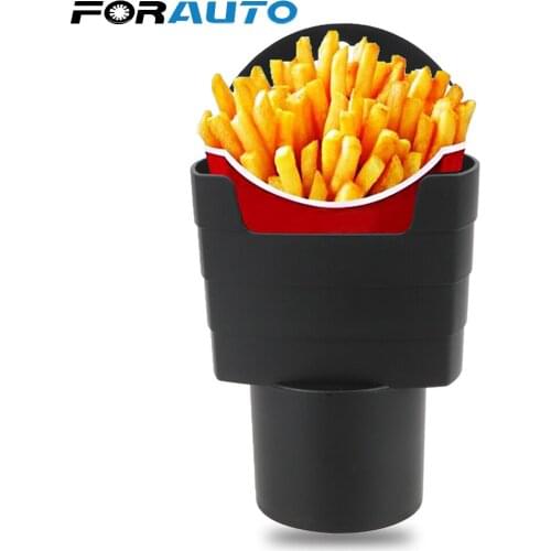 FORAUTO Car French Fries Holder Storage Box Bucket Fries Snacks Box Food Drink Cup Holder Travel Eat in the Car Car-Styling