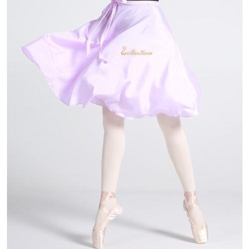 Ballerina Ballet Skirt Yoga Dance Gymnastics Practice Long Skirt 60CM Women Dance Skirt For Adult Summer Teacher Wrap skirt