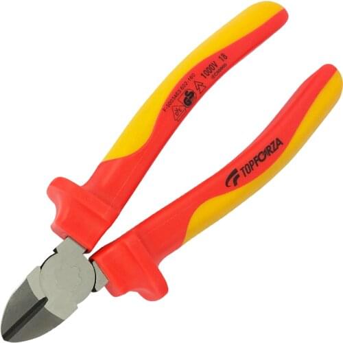 6Inch VDE Insulated Diagonal Plier 1000V Electrician Iron Copper Steel Wire Cutter Tools Electrical Work Flush Cutters