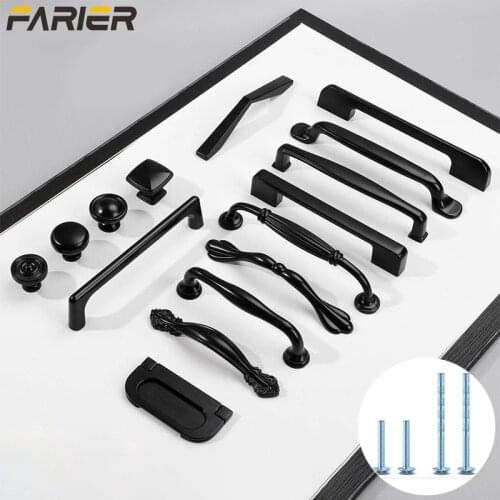 Black Handles for Furniture Cabinet Knobs and Handles Kitchen Handles Drawer Knobs Cabinet Pulls Cupboard Handles Knobs