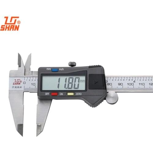 SHAN Digital Calipers 0-150/200/300/500mm Gauge Stainless Steel Ruler Inch/MM Electronic Micrometer Measuring Tools