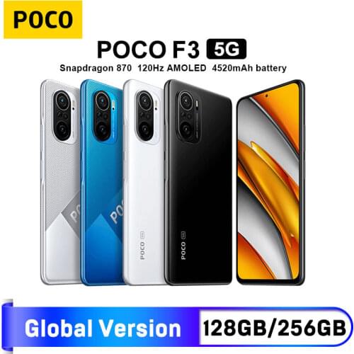 Global Version POCO F3 5G NFC 6GB 128GB/8GB 256GB Smartphone Snapdragon 870 Octa Core 6.67"120Hz E4 AMOLED Display