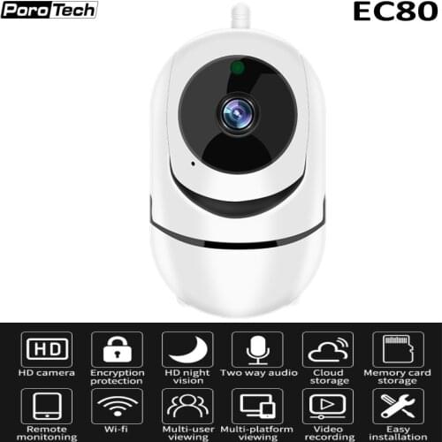 EC80 720P Wireless IP Camera Intelligent Auto Tracking Human Home Security CCTV Network Mini Wifi Camera Motion Detection