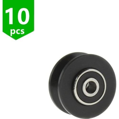 SWMAKER 10pcs Reprap 3D printer OX CNC Dual Bearing V-Wheel Kit for DIY 3mm Bore wheel for V track like MakerSlide