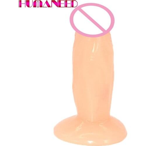 Mini Toys For Couples Adult Jelly Anal Plug Erotic Sex Toys For Women Dildo Realistic Small Dildos Penis Butt Plug Suction Cup