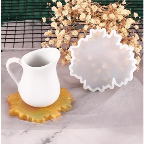 Irregular Shape Coaster Silicone Casting Resin Molds For DIY Resin Epoxy Tray Coaster Jewelry Findings Tools Moulds Epoxy Craft