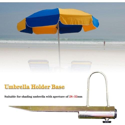Sun Beach Umbrella Stand Fishing Stand Rain Gear Garden Lawn Patio Parasol Ground Anchor Spike Umbrella Stretch Stand Holder