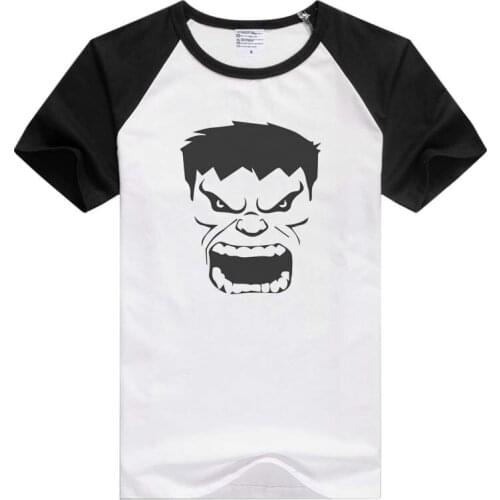 Hulk Face short sleeve casual Men Women T-shirt Comfortable Tshirt Cool Print Tops Fashion Tees GA861
