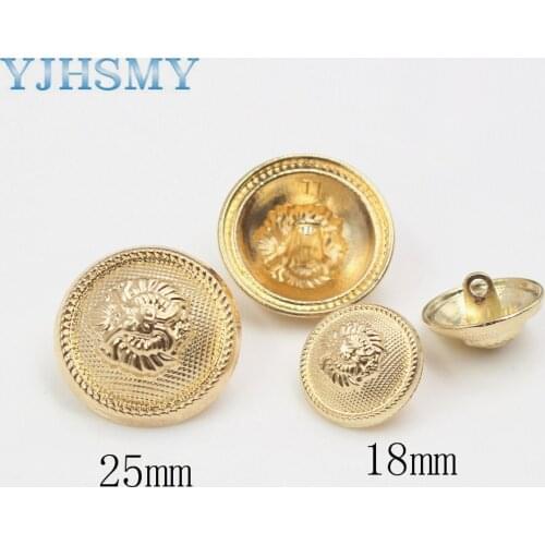 10pcs/Lot Dia 18/22/25mm,Gold Color,Metal Flowers style Buttons, garment accessories DIY materials,LL-0002