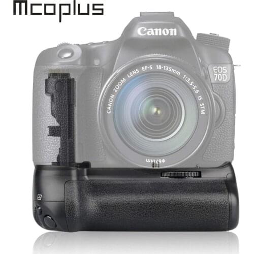 Mcoplus BG-70D Vertical Battery Grip Holder for Canon EOS 70D 80D 90D DSLR Camera Replacement as BG-E14