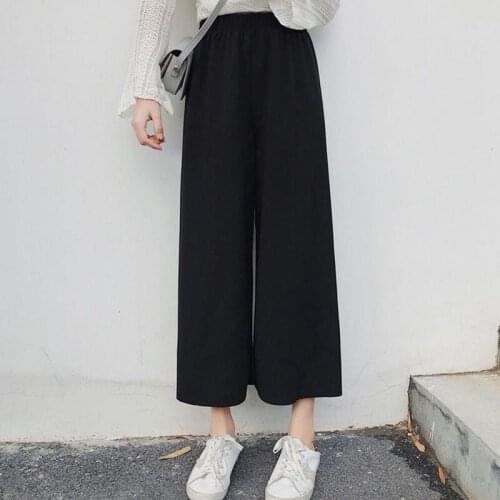 A288-Summer trendy one button skinny pants wide leg pants