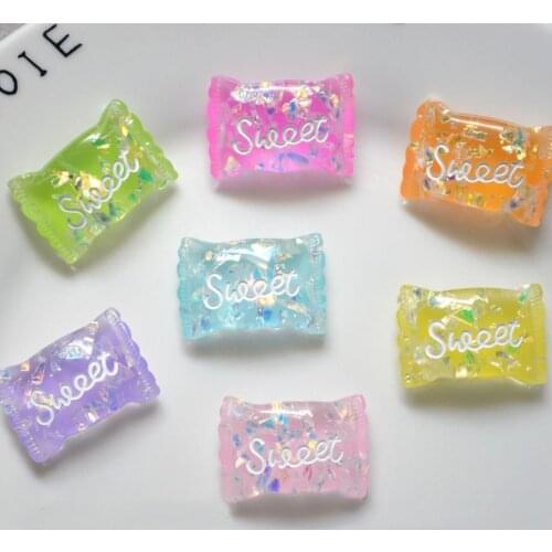 7Pcs/Lot Sweet Candy Diy Lizun Slime Charms Supplies Accessories For Slime Filler Miniature Resin Kids Polymer Plasticine Gift