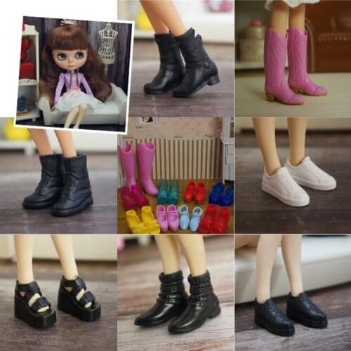 1/6 Doll Accessories Fashion Sneaker Flat Shoes Genuine Sandals Shoeshigh-heeled shoes for Barbie Doll Shoes