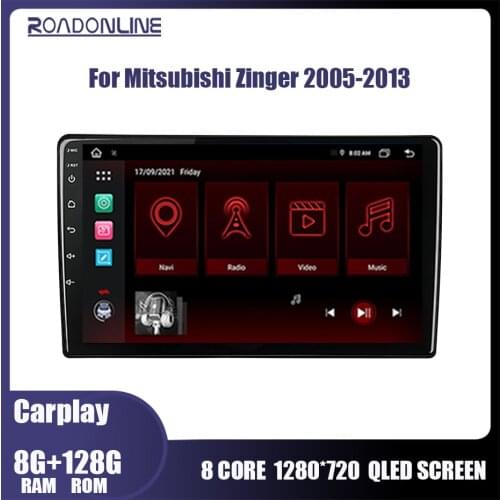 Roadonline For Mitsubishi Zinger 2005-2013 Car Radio Multimedia Video Player Navigation Stereo GPS Android 9 Inch Touch Screen