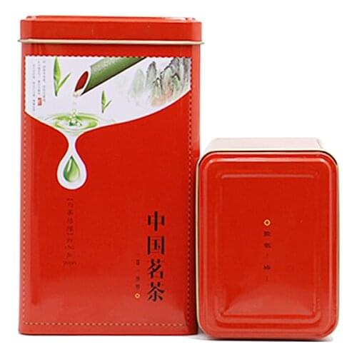 Xin Jia Yi Packaging Tea Leaves Tin Can Rectangle Shape Large Size Aluminium Tea Tin Box 10.5cm Length Tea Box Metal Material