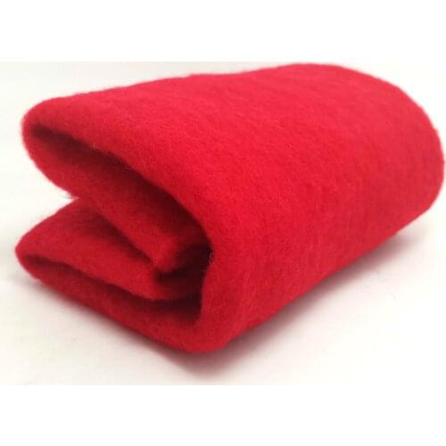 Free shipping wool Batt /semi-felting wool for needle felt, felting needle ,Spinning fiber, Photo props Red