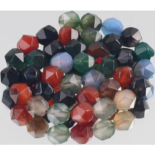 AAA Natural Faceted Mixed Color Jaspers Stone Bead for Jewelry Making DIY Bracelet Necklace Loose Spacer Beads 6/8/10mm 15" Inch