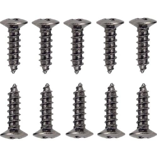 Guitar BLACK Pickguard Mounting Screws - Package Of 50, 3mm Shaft 1/2" Long