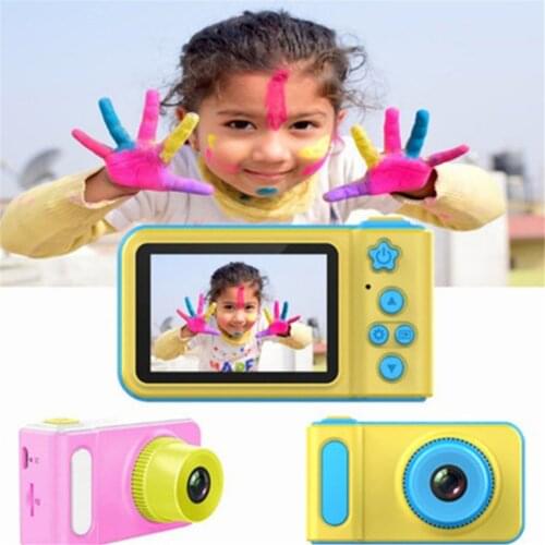 Digital Camera Mini Cartoon Photo Toy Portable Pocket Video Camera with Display Screen Kids Gift