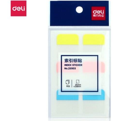 Deli 25903 3 Color Index Labels /Instructions / Classified Notes / Notes / N Times 28 * 25mm