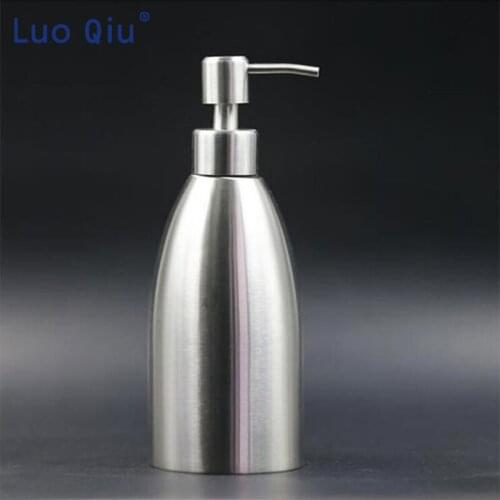 400ml Stainless Steel Soap Dispenser Kitchen Sink Faucet Bathroom Shampoo Box Soap Container Deck Mounted Detergent Bottle
