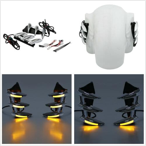 Motorcycle Front Fender Trim Accent Running Light For Honda Goldwing GL1800 2001-2011
