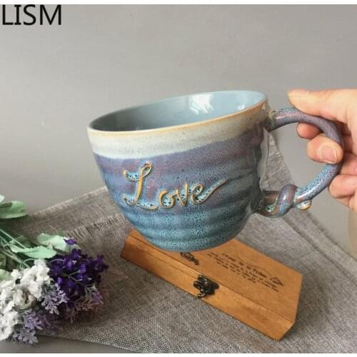 Nordic Ceramic Coffee Mug Bubble Tea Cup Taza Termo Cafe Milk Beer Water Cup Home Office Drinkware Afternoon Tea Cups