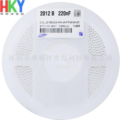 CL21B224KAFNNNE CAP CER 0805 220nF 224K ±10% 25V X7R Ceramic Capacitor 2000pcs Ceramic Capacitor