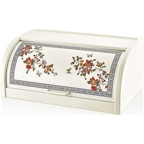 Özmet Flower Pattern Bread Box