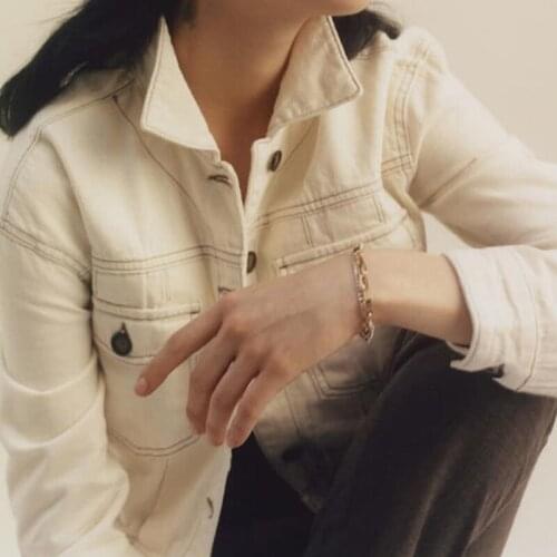 Cool Punk Zircon Bracelets Gold Silver Metal Double layer Rhinestones Pedant Hip Hop for Women Party wedding Jewelry Gifts