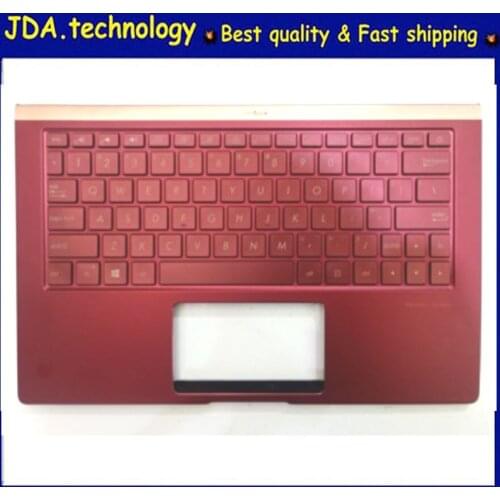 MEIARROW 95%new for ASUS U2 Deluxe13 13 U3300 U3300F U3300FN palmrest US keyboard upper cover C shell,RED