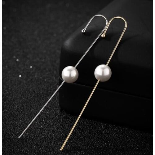 Multiple Styles Pearl Ear Wrap Crawler Hook Earrings Geometric Stud Earring Piercing Earing Street Popular Hip Hop Ear Jewelry