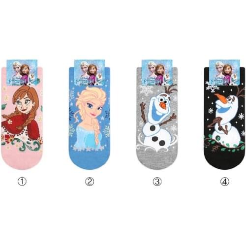 Disney Cartoon Frozen Aisha Anna Womens Cotton Socks Cute Princess Yeti Low Socks Breathable Sweat Warm