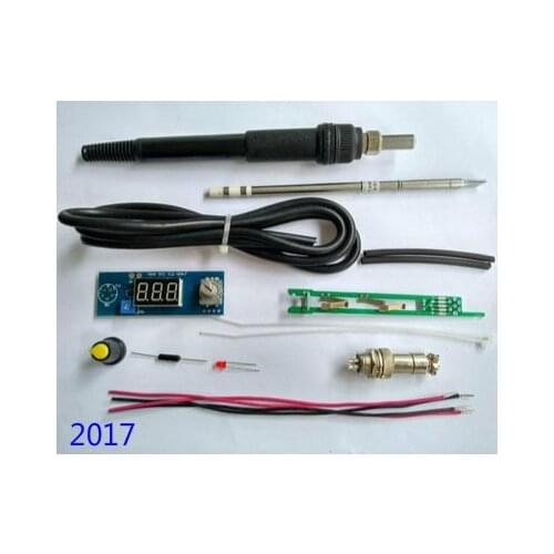 New DIY Electric Unit High quality Basic Ability PracticalDigital Soldering Iron Station Temperature Controller Kits T12 Handle