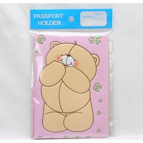 Foreverfriends bearman cartoon passport set Cartoon anime passport cover