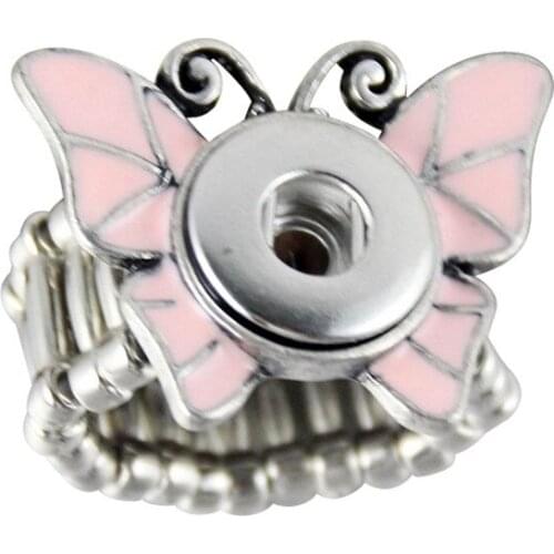 SR12-11 wholesale popular fashion street snap Designer DIY matal ring OEM ODM 12mm snap rings button ring 17-19 mm