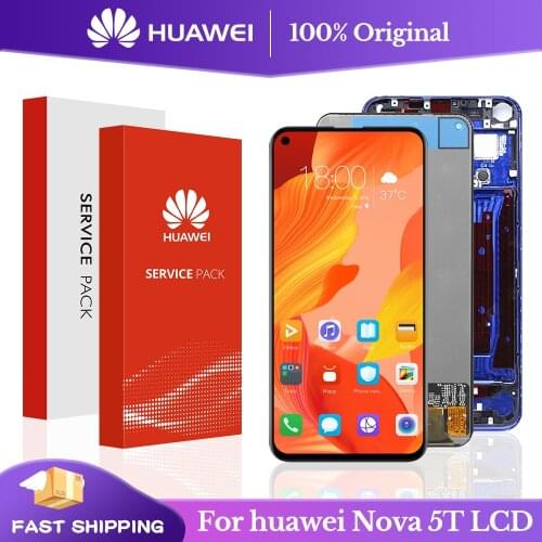 6.26'' Original Display With Frame Replacement For Huawei Nova 5T Lcd Touch Screen Digitizer Assembly YAL-L21 L61A L61D L71A LCD